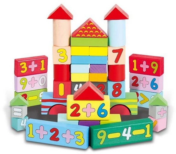 Klocki drewniane Smily Play w różnych kształtach 52 elementy SPW84941 (5905375849412) - obraz 2