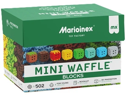 Klocki konstrukcyjne Marioinex Mini Waffle 502 elementy 08228 (5903033908228) - obraz 2