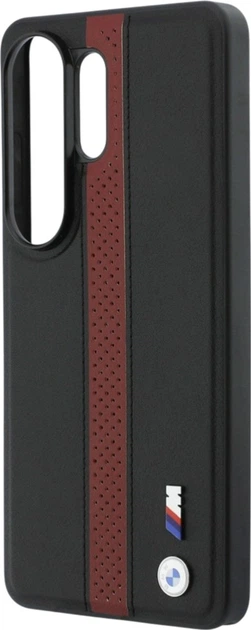 Etui BMW Perforated Stripe Logo MagSafe do Samsung Galaxy S26 Ultra Black/Red (BMHMS26L25PCPSKR) - obraz 6