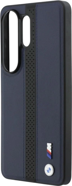 Etui BMW Perforated Stripe Logo MagSafe do Samsung Galaxy S26 Ultra Navy/Black (BMHMS26L25PCPSVK) - obraz 6