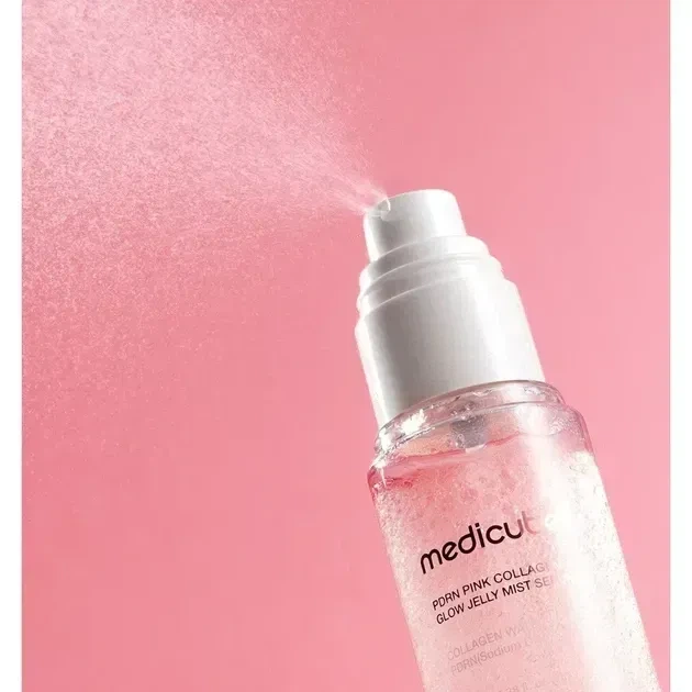 Medicube PDRN Pink Collagen Glow Jelly Mist Serum - Увлажняющий мист-серум для сияния кожи, 100мл - изображение 4