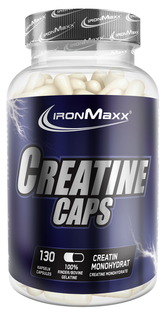 Креатин в капсулах і таблетках IronMaxx Creatin - 130 капс - Фото 1 Креатин в капсулах і таблетках IronMaxx Creatin - 130 капс - зображення 1