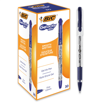 Ручка гелева BIC Gelocity Stic синя (30) /bcCEL1010265/ - Фото 2 Ручка гелева BIC Gelocity Stic синя (30) /bcCEL1010265/ - изображение 2