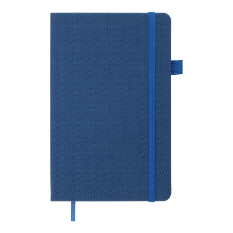 Блокнот BUROMAX 125*195мм 96арк. TWEED 291163-02 штучна шкіра, синій, на гумці (клітинка) /BM.291163-02/ - изображение 2