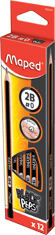Олівець графітовий MAPED MP850022 BLACK PEPS 2B /MP.850022/ - изображение 2