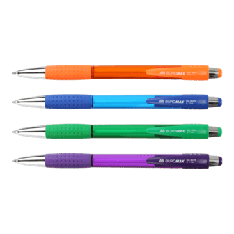 Ручка кулькова авт. BUROMAX 8225 0,7мм BRIGHT, синя (40) /BM.8225/ - изображение 2