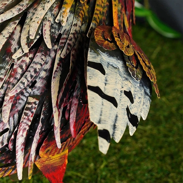 Figurka ogrodowa ProGarden Bażant metalowa 64 x 20 x 40 cm (8719987832598) - obraz 3