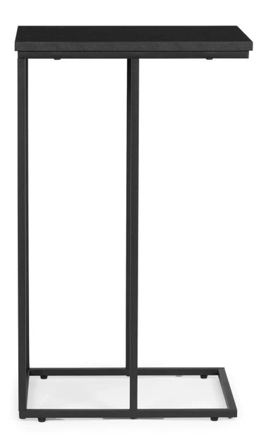 Приставний столик ModernHome by Multistore для ноутбука журнальний у формі літери C Чорний мармур (5905817005543) - зображення 2