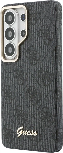 Etui plecki Guess 4G Script MagSafe do Samsung Galaxy S26 Ultra Black (3666339612993) - obraz 2