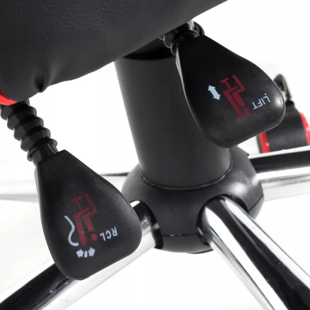 Геймерське крісло Meven Gamer Чорно-червоне (5900607538416) - зображення 9