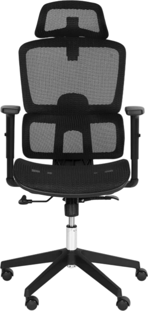 Офісне крісло ModernHome by Multistore поворотне ергономічне Чорне 9591 (5905817009312) - зображення 2