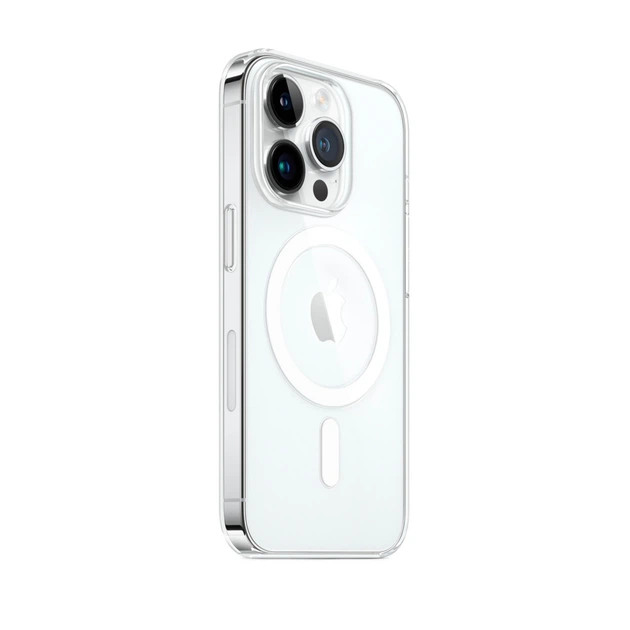 Прозорий чохол для iPhone 14 Pro Max TPU Clear Case з MagSafe - зображення 3