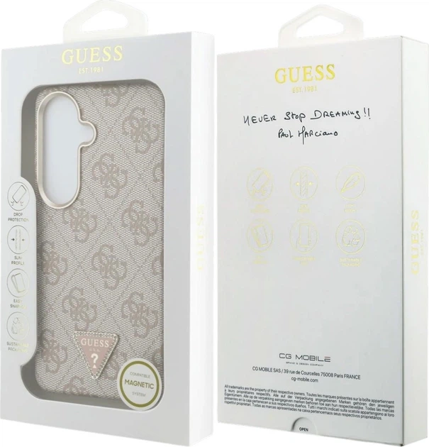 Панель Guess 4G Triangle Logo MagSafe для Samsung Galaxy S26 Pink (3666339613488) - зображення 8