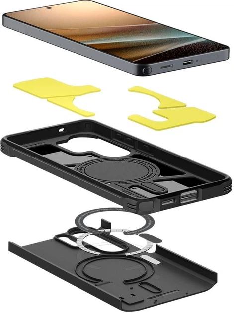 Чохол Spigen Tough Armor Mag MagSafe Case для Samsung Galaxy S26 Ultra Black (ACS10684) - зображення 7