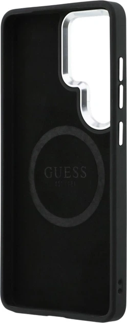 Панель Guess Embossed Ring Triangle Logo MagSafe для Samsung Galaxy S26 Ultra Black (3666339613877) - зображення 7