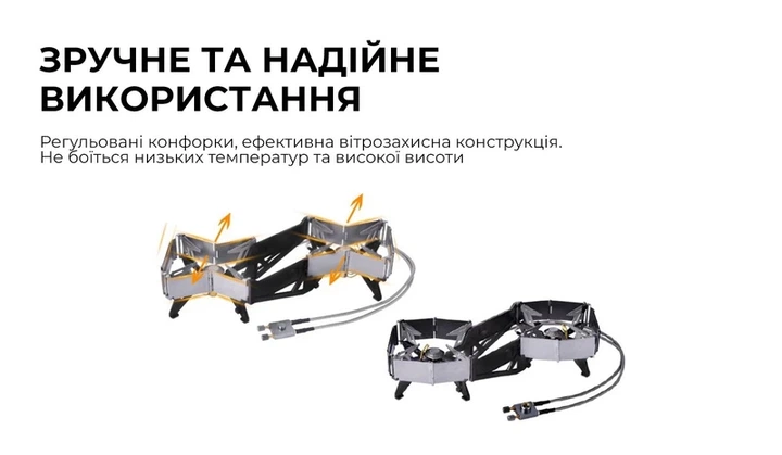 Газовий пальник подвійний BRS-32 - зображення 4