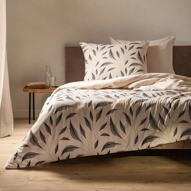 Комплект постільної білизни Homla Emma підковдра 160 x 200 см + 2 наволочки 70 x 80 см з мікрофібри з рослинним мотивом різнокольоровий (5906496756191) - зображення 2