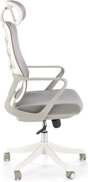 Офісне крісло Halmar Vesuvio 2 Сіро-біле (5905248131774) - зображення 4