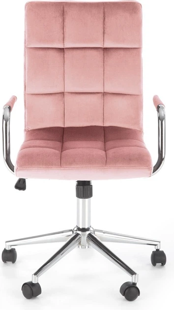 Офісне крісло Halmar Gonzo 4 Рожевий (5905248123069) - зображення 4