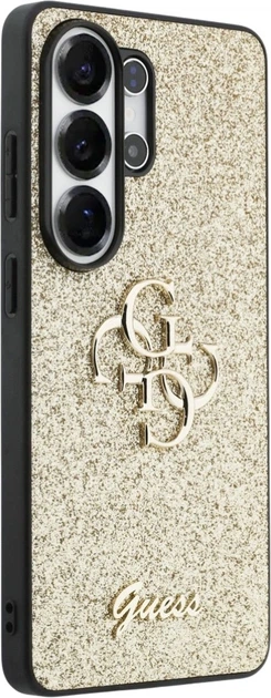 Панель Guess Fixed Glitter Big 4G Metal Logo для Samsung Galaxy S26 Ultra Gold (3666339613952) - зображення 4