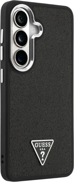 Панель Guess Fixed Glitter Triangle MagSafe для Samsung Galaxy S26 Black (3666339613518) - зображення 4