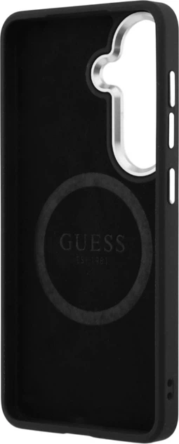 Панель Guess Fixed Glitter Triangle MagSafe для Samsung Galaxy S26 Silver (3666339613549) - зображення 7