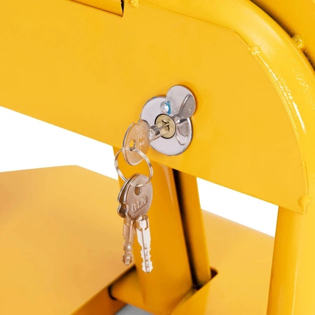 Блокада паркувальна ModernHome by Multistore складана зі світловідбиваючими смугами на ключ 30 см (DNPL-007) - зображення 7