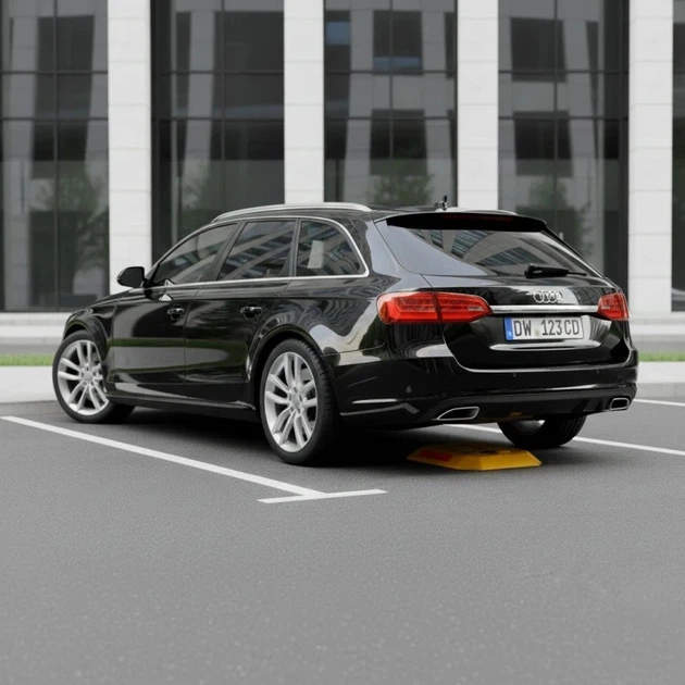 Блокада паркувальна ModernHome by Multistore складана зі світловідбиваючими смугами на ключ 30 см (DNPL-007) - зображення 11