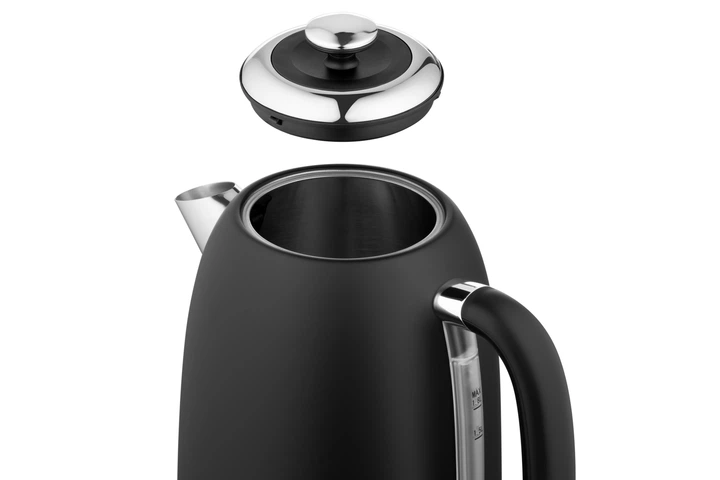 Электрочайник ARDESTO Retro Elegance 18л, Strix, металлический, матовый черный (630394) - изображение 7