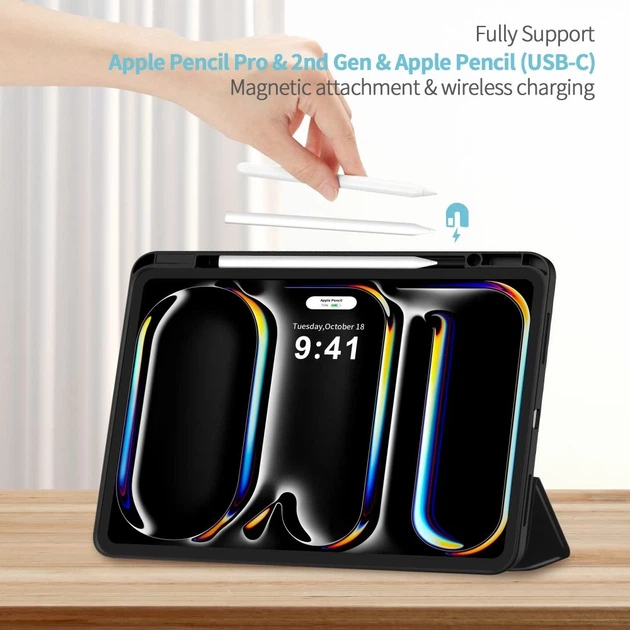 Чехол Tech-Protect SC Pen для iPad Pro 11 2025 6th | 11 2024 5th Gen Black (5906302335862) - изображение 7