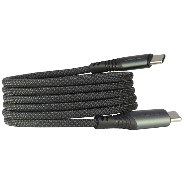 Кабель Audi 2.0 USB-C to USB-C 1.2 m Black (6955250228701) - зображення 2