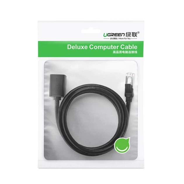 Кабель Ugreen Ethernet RJ45 Cat 6 FTP 1000Mbps 2m Black (6957303882816) - Фото 5 Кабель Ugreen Ethernet RJ45 Cat 6 FTP 1000Mbps 2m Black (6957303882816) - изображение 5