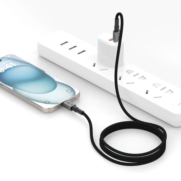 Кабель Tech-Protect Ultraboost DNA USB-C to USB-C 100W 2 m Iron Grey (5906302380831) - зображення 4