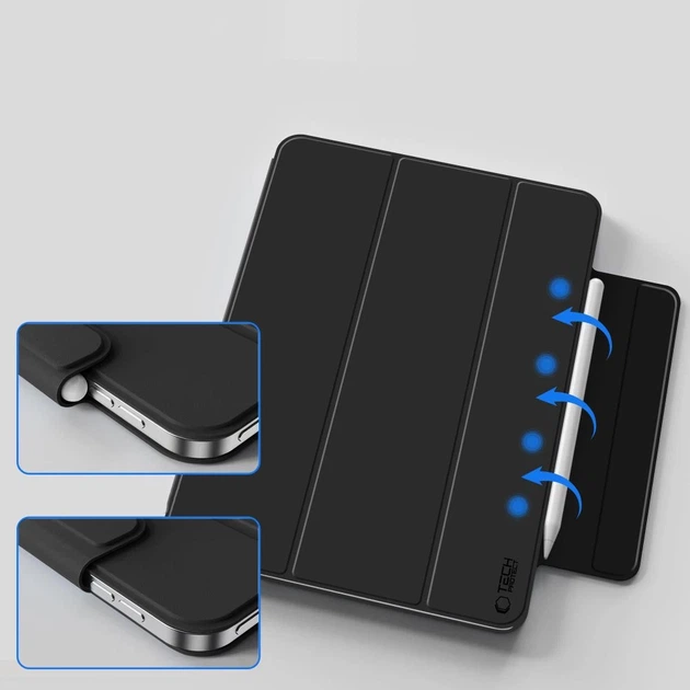 Чехол Tech-Protect SmartCase Magnetic для iPad 11 2025 11th Gen | 10.9 2022 10th Black (5906302363094) - изображение 7
