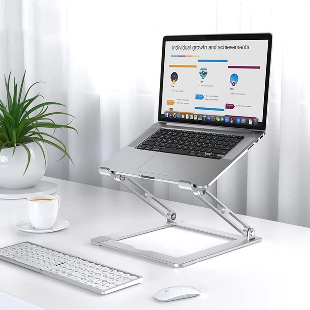 Подставка для ноутбука Tech-Protect Prodesk Universal Silver (9589046919398) - изображение 6