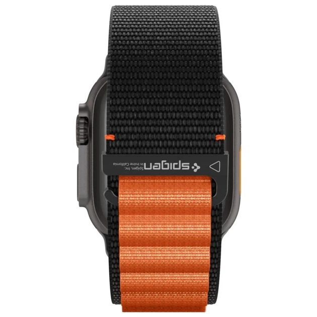 Ремінець Spigen WBF1 для Apple Watch 49 | 46 | 45 | 44 mm Black Orange (AMP10145) - зображення 4