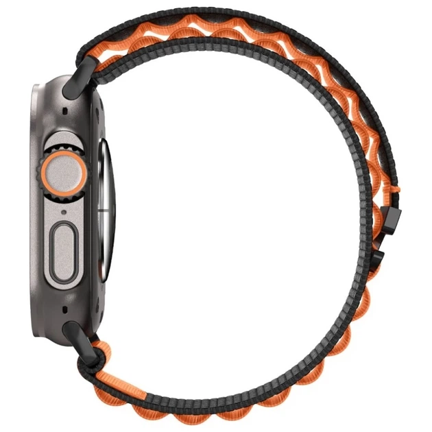 Ремінець Spigen WBF1 для Apple Watch 49 | 46 | 45 | 44 mm Black Orange (AMP10145) - зображення 5