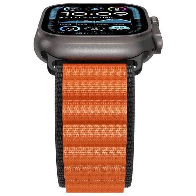 Ремінець Spigen WBF1 для Apple Watch 49 | 46 | 45 | 44 mm Black Orange (AMP10145) - зображення 6
