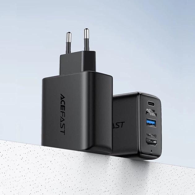 Сетевое зарядное устройство Acefast A17 65W USB-C | USB-A | HDMI with USB-C to USB-C Cable White (A17 white) - изображение 5