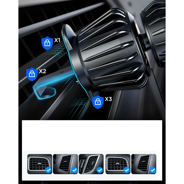 Автотримач Joyroom Magnetic Car Holder Black with MagSafe (JR-ZS355) - зображення 12