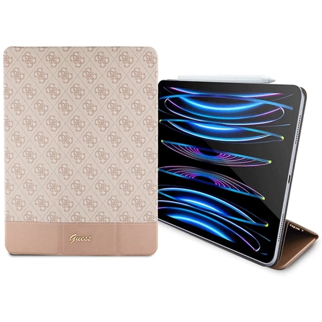 Чехол Guess 4G Stripe Allover для iPad Pro 12.9" (2018/2020/2021/2022) Pink (GUFCP12PS4SGP) - изображение 3