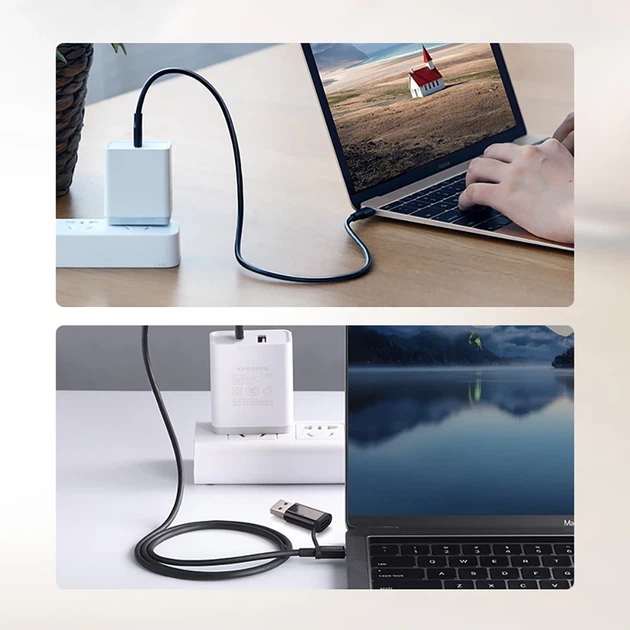 Кабель Ugreen USB Type-C 3A 2m Black (6957303813063) - Фото 14 Кабель Ugreen USB Type-C 3A 2m Black (6957303813063) - зображення 14