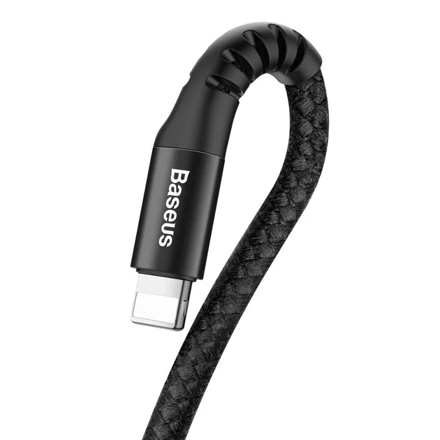 Кабель Baseus Fish Eye Spring Data USB-A to Lightning 1m Black (CALSR-01) - изображение 5