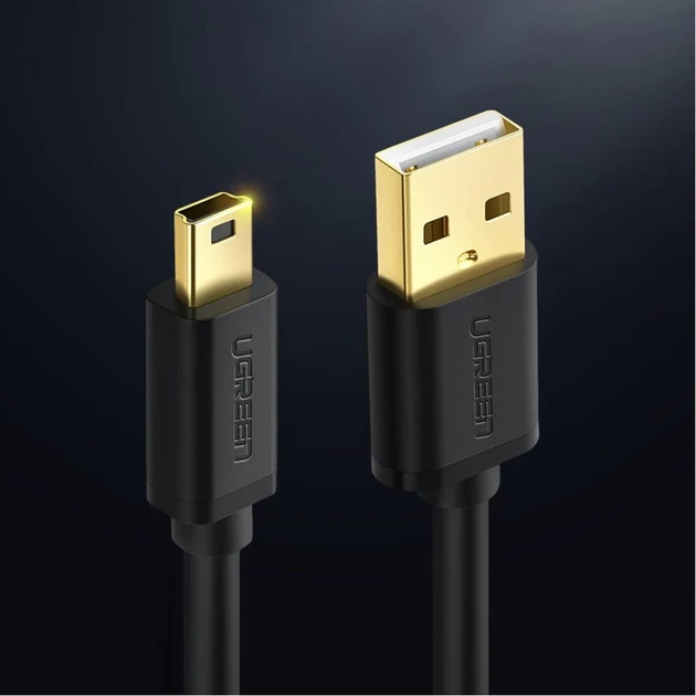 Кабель Ugreen USB-A to Mini USB 3m Black (6957303813865) - зображення 2
