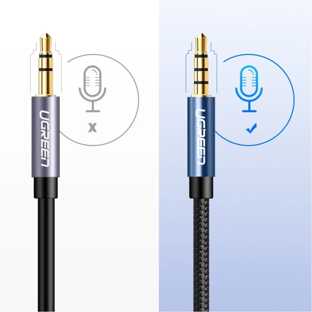 Кабель-подовжувач Ugreen Mini Jack 3.5mm (Male) to Mini Jack 3.5mm (Female) 1m Silver (6957303815920) - Фото 7 Кабель-подовжувач Ugreen Mini Jack 3.5mm (Male) to Mini Jack 3.5mm (Female) 1m Silver (6957303815920) - зображення 7
