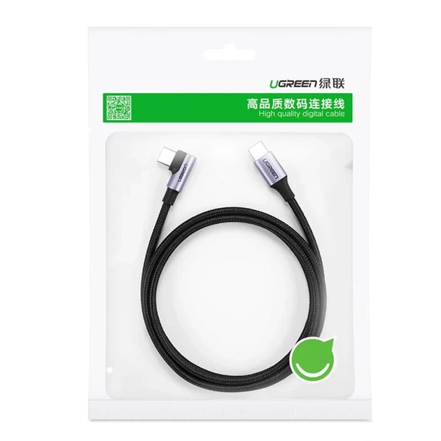 Кабель Ugreen USB Type-C to USB Type-C 60W 20V 3A 2m Black Gray (UGR1127BLK) - Фото 5 Кабель Ugreen USB Type-C to USB Type-C 60W 20V 3A 2m Black Gray (UGR1127BLK) - изображение 5