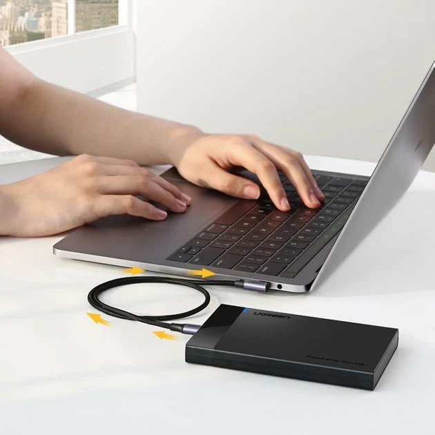 Кабель Ugreen USB Type-C to USB Type-C 60W 20V 3A 2m Black Gray (UGR1127BLK) - Фото 10 Кабель Ugreen USB Type-C to USB Type-C 60W 20V 3A 2m Black Gray (UGR1127BLK) - изображение 10