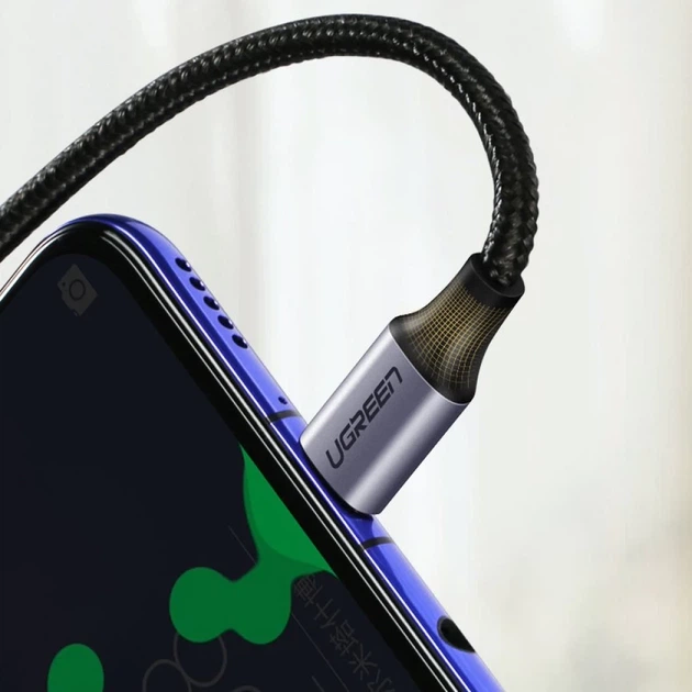 Кабель Ugreen USB Type-C to USB Type-C 60W 20V 3A 2m Black Gray (UGR1127BLK) - Фото 13 Кабель Ugreen USB Type-C to USB Type-C 60W 20V 3A 2m Black Gray (UGR1127BLK) - изображение 13