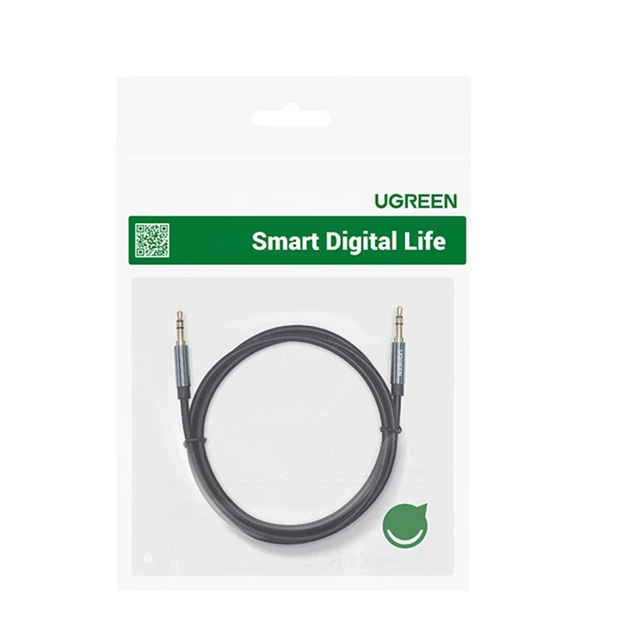 Кабель Ugreen AUX Straight Mini Jack 3.5mm to Mini Jack 3.5mm 1m Black (6957303853618) - зображення 5