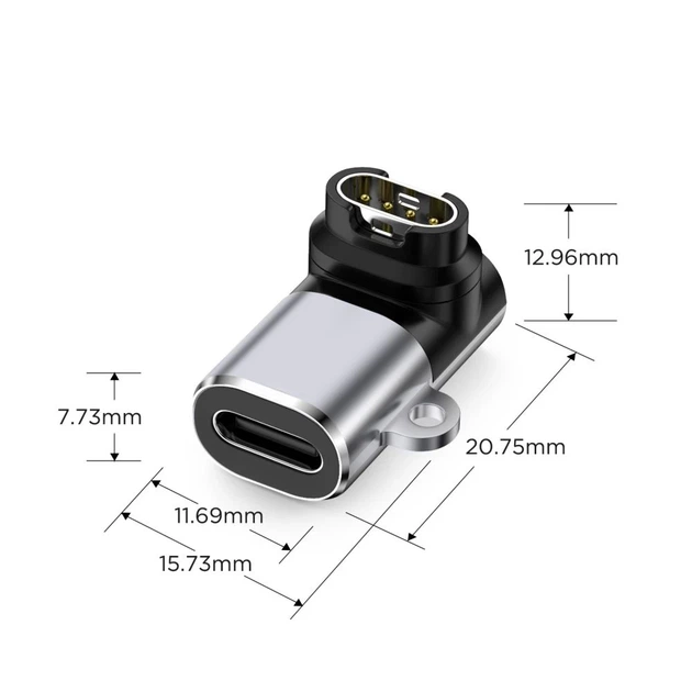 Адаптер Tech-Protect UltraBoost USB-C to Garmin Watch Grey (5906302368709) - Фото 4 Адаптер Tech-Protect UltraBoost USB-C to Garmin Watch Grey (5906302368709) - изображение 4